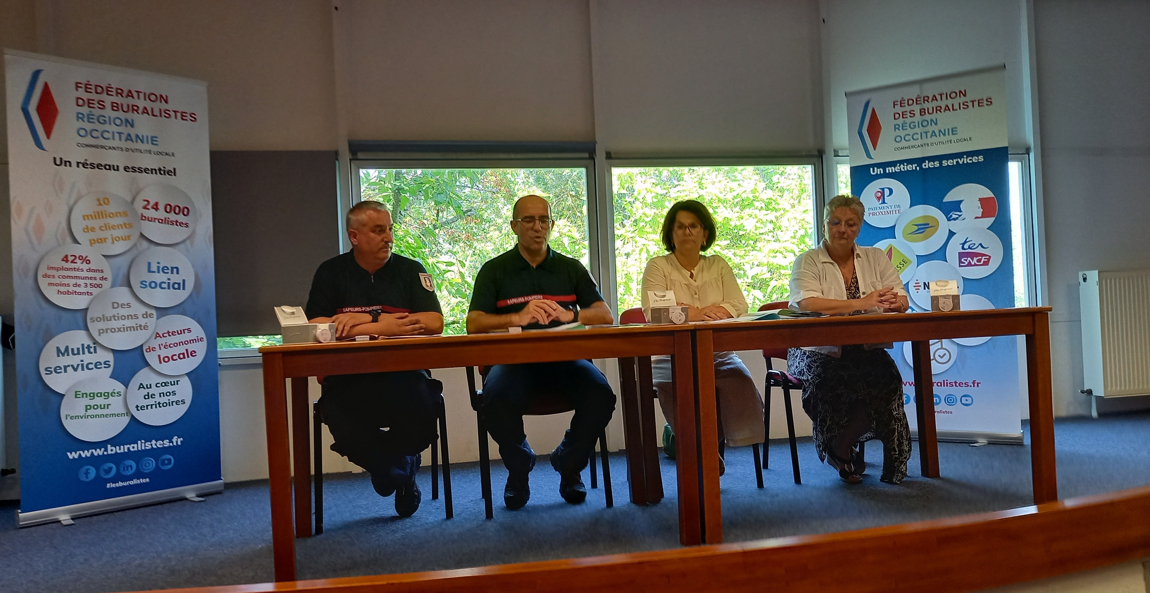 Christophe Claverie, Jean-Louis Ferres, Julie David et Marianne Dauga ont participé à la conférence de presse0