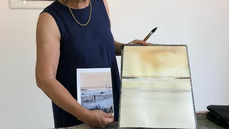 Marie-Claude CANET, une aquarelliste narbonnaise en exposition à la médiathèque