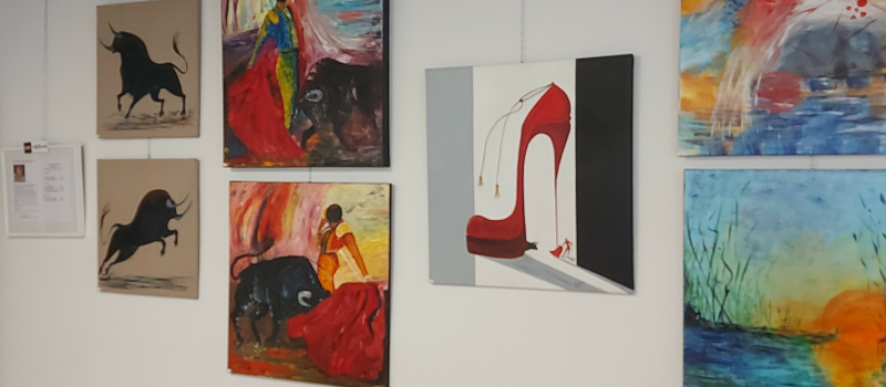 Vernissage de l'artiste peintre Reine Marcellin mercredi à l'Office de Tourisme