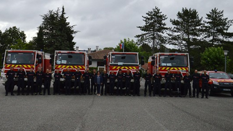 Mission préventive dans l'Aude pour les sapeurs pompiers gersois