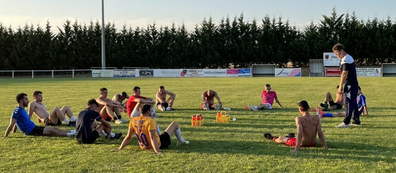 C'est l'heure de la reprise pour les joueurs du Sporting à Saint-Clar !