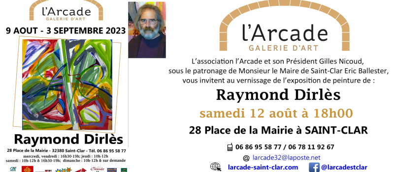 Présentation de Raymond Dirlès par Gilles Nicoud, président de l'association "l'Arcade".