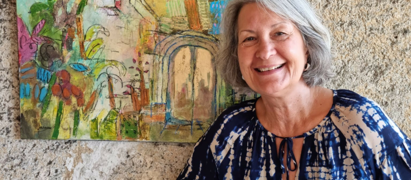 Francine Scrignac dans l’église de Betcave-Aguin