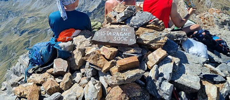La Marmotte Gersoise au pic d'Estaragne 3006 m.