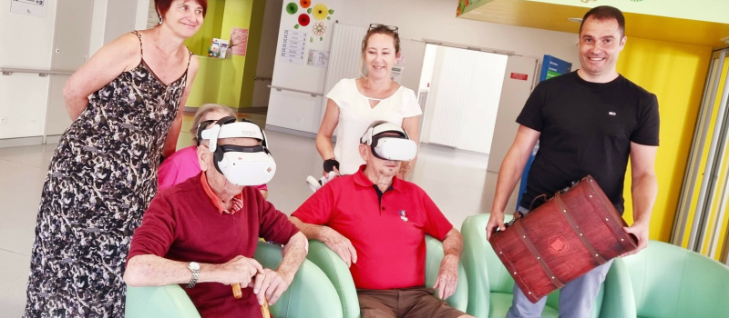 Groupama soutient les voyages immersifs multisensoriels pour les EHPAD de Lombez et Samatan