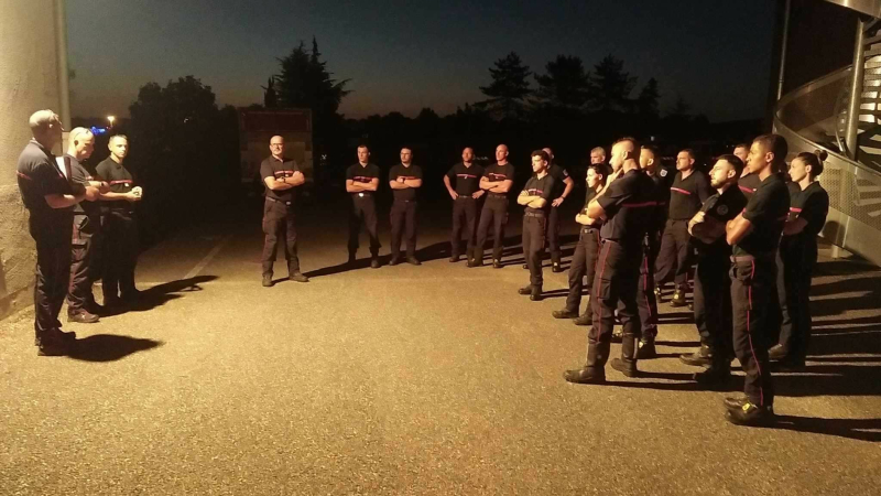 SDIS 32 : départ d'un renfort feux de forêts en direction du Tarn