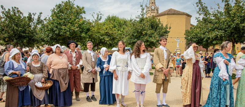 La mode du XVIIe siècle au Festival d'Artagnan à Lupiac le 13 août 2023