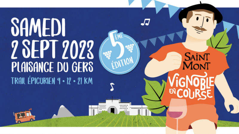 Trail à travers les vignobles