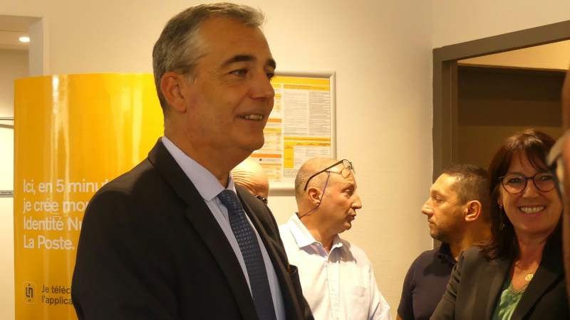 Laurent Carrié nouveau préfet du Gers rend visite à France-Services d'Aubiet