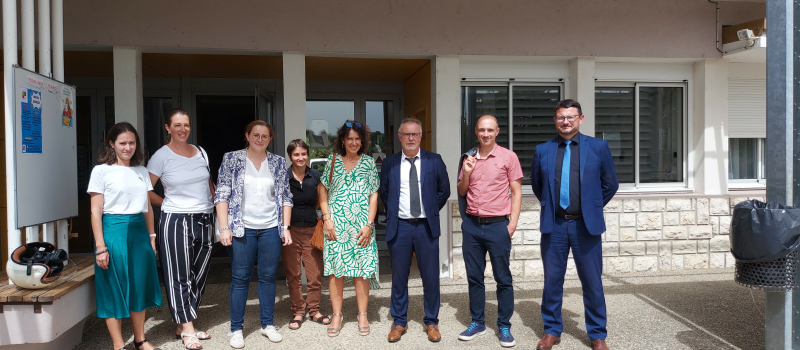 Philippe Dupouy rend visite au collège Gabriel Séailles