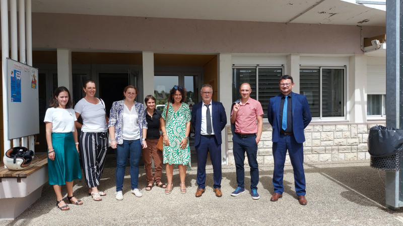 Philippe Dupouy rend visite au collège Gabriel Séailles