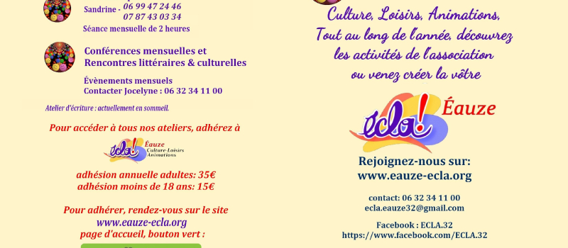 L’Ecla fait sa rentrée