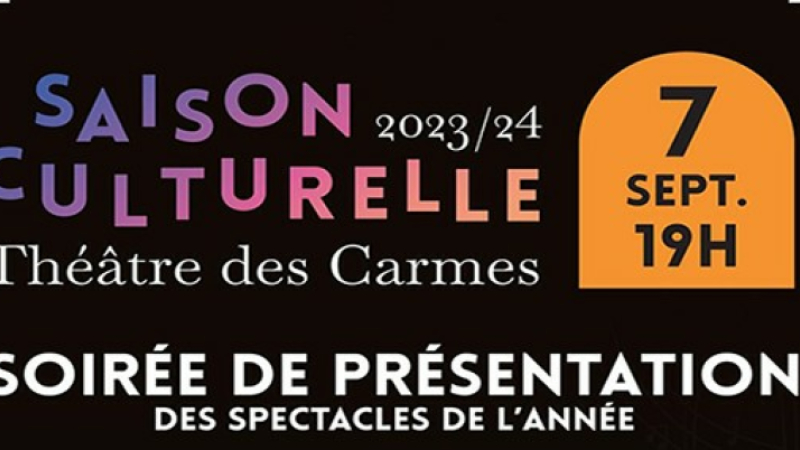 Présentation de la saison culturelle