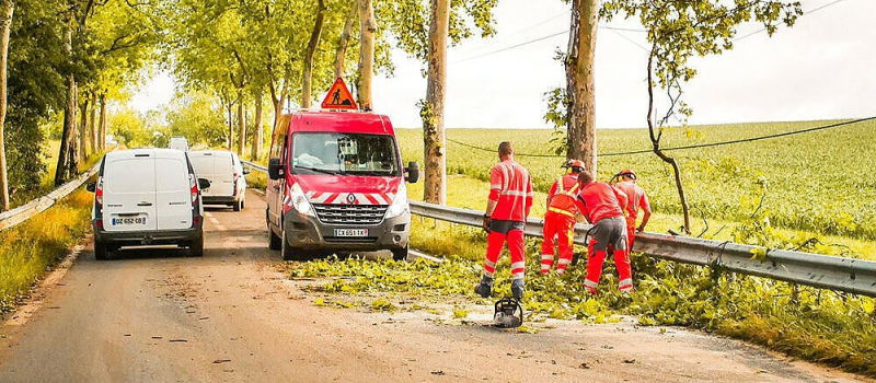 les routes départementales une nouvelle fois victimes des intempéries