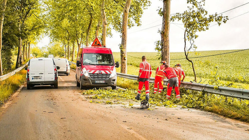 les routes départementales une nouvelle fois victimes des intempéries