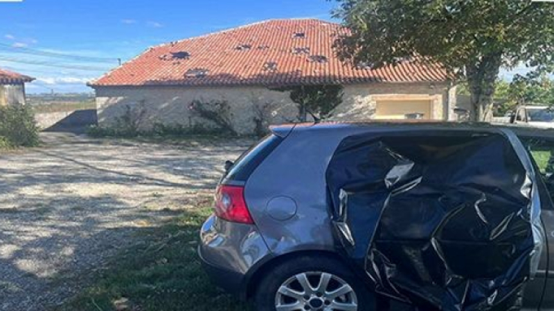 Orages dans le Gers : la Lomagne Gersoise victime de la grêle