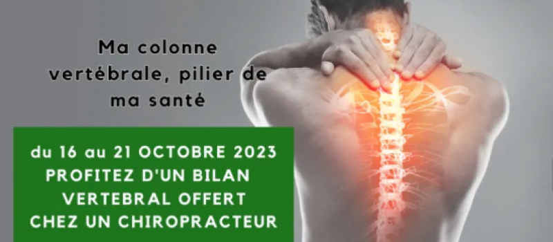 Un bilan vertébral offert pour tous par le chiropracteur de Vic-Fezensac