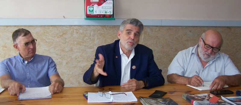 Réunion sur les intempéries à la Maison des Associations de Saint-Clar.