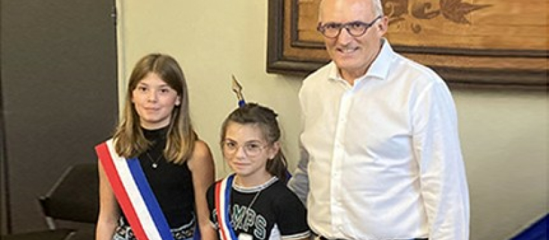 Énora Barrera maire du conseil municipal junior