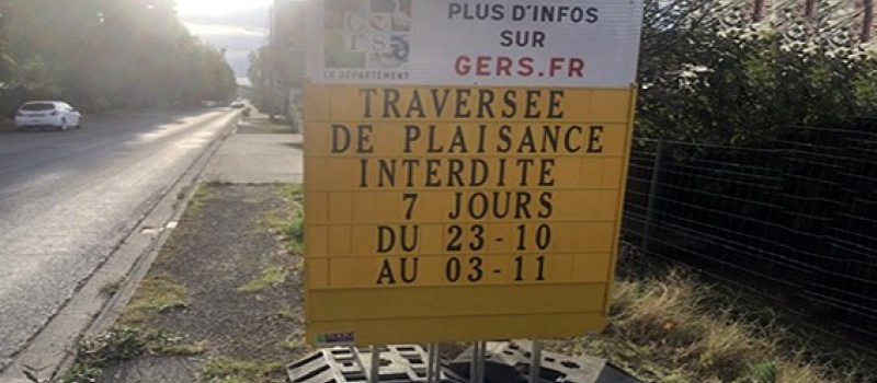 Travaux circulation perturbée