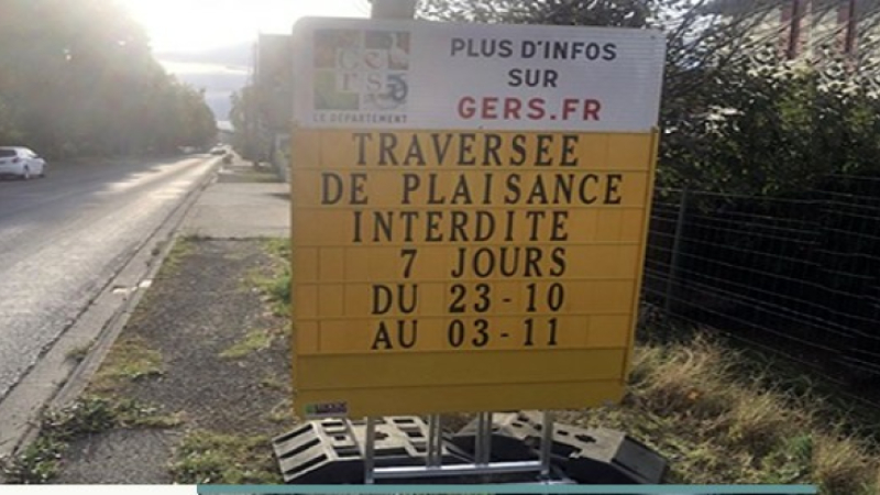 Travaux circulation perturbée