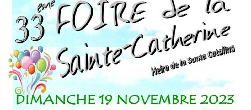 La Foire de la Ste Catherine, c'est dimanche !