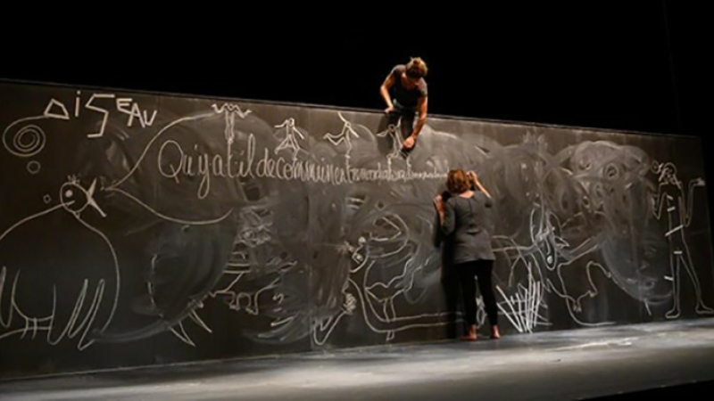 L’Oiseau-Lignes : Poème sonore et graphique à quatre mains