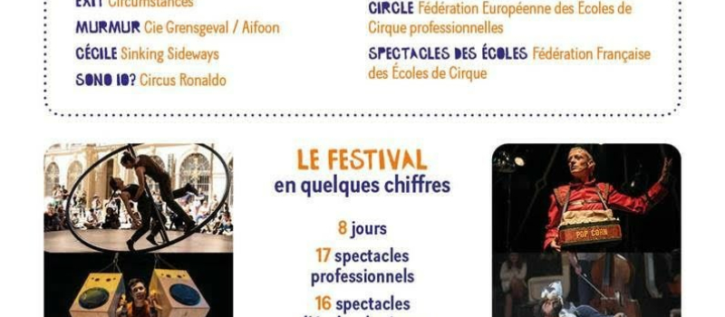 J-1 du 36e Festival du cirque actuel