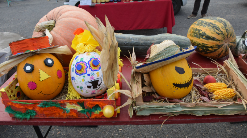 Fête de la citrouille au marché de Pavie