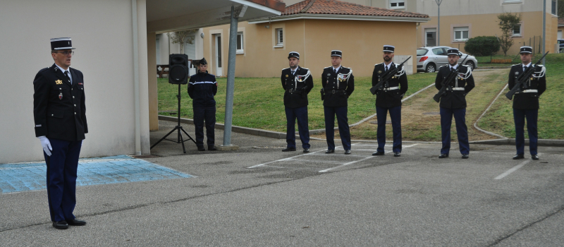 Le Major Christophe Peru prend le commandement de la communauté de brigades de Vic-Fezensac