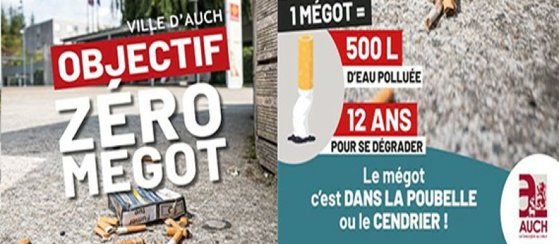 Propreté urbaine :  Objectif « Zéro mégot »