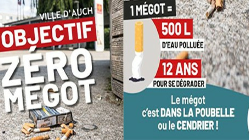 Propreté urbaine :  Objectif « Zéro mégot »