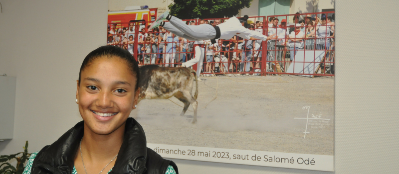 Course landaise : Salomé Odé, seule femme "sauteur"  sur DFM 930 mercredi