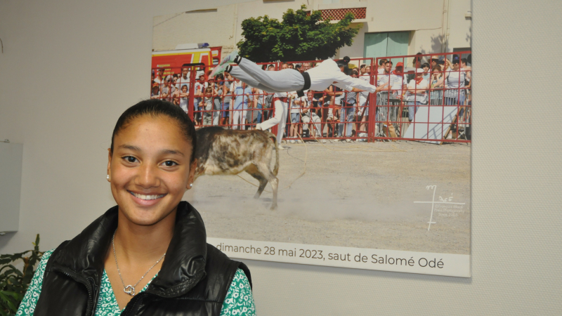 Course landaise : Salomé Odé, seule femme "sauteur"  sur DFM 930 mercredi
