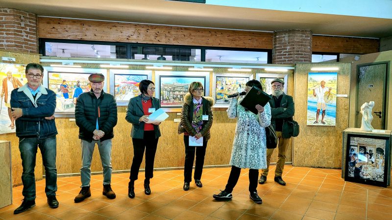 Vernissage du 22ème Salon des Muses d'Europe au Musée Campanaire de L'Isle-Jourdain