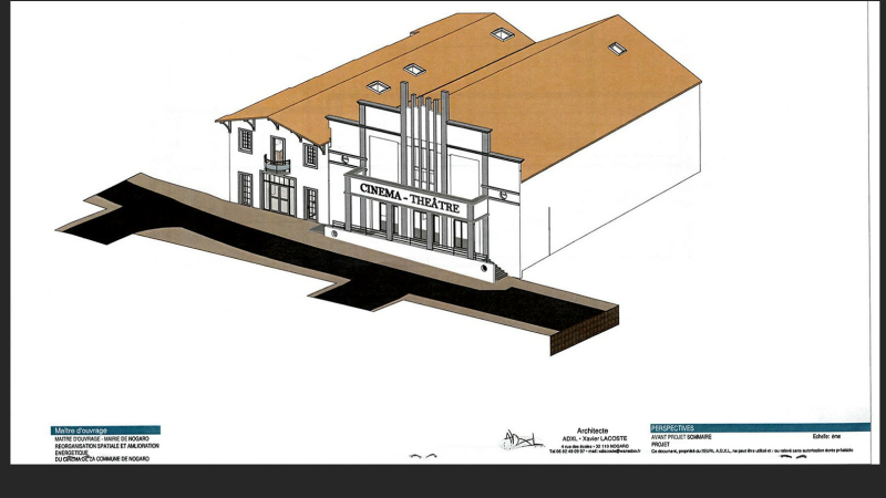 Mis à jour le 17.11.2023 : La rénovation du cinéma-théâtre de Nogaro, c'est pour bientôt