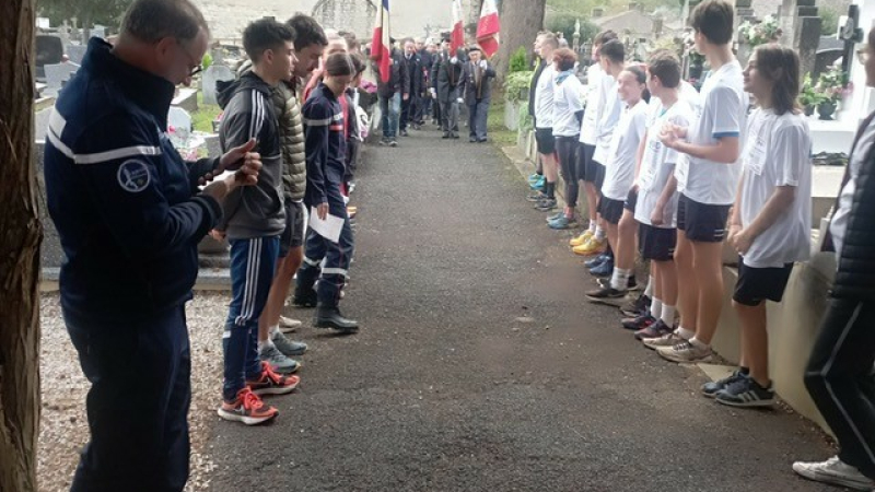 Cérémonie du 11 novembre, point de départ  pour le « relais gersois de la mémoire combattante»