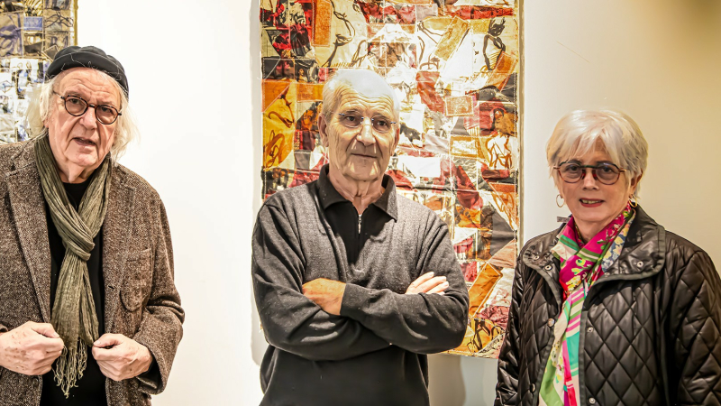 Saint-Mont : Vernissage de l'expo de Michel Danton à la Galerie bleue-Plaimont