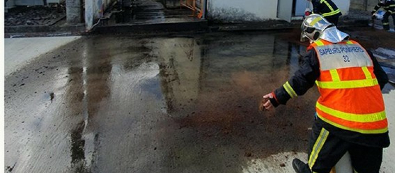 Incendie dans un transformateur 30.000v