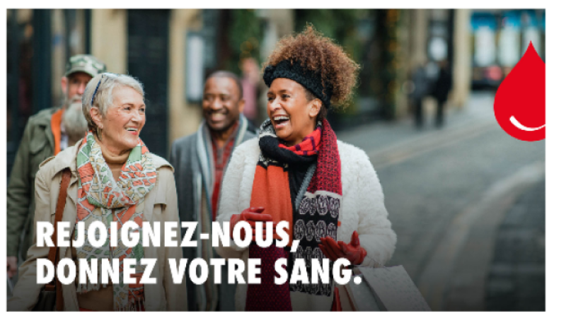 En décembre, faites le plus beau des cadeaux:faites un don de sang !