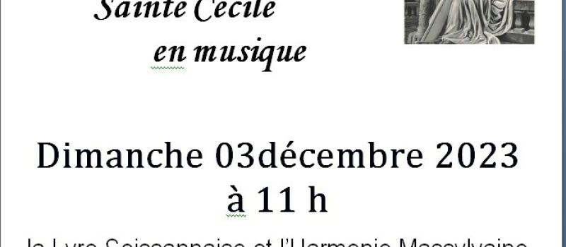 La Lyre Seissannaise et de l'Harmonie Massylvaine, fêtent  Sainte Cécile