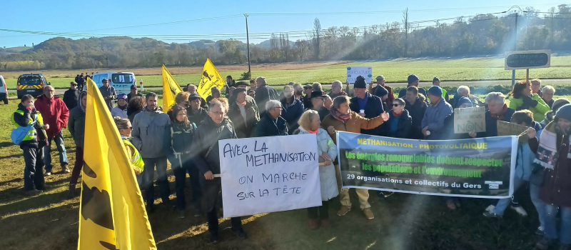 Une marche pour refuser un projet de méthanisation agro-industriel