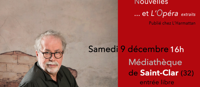 Une soirée culturelle est proposée par le comédien et auteur Philippe Yvelin à la médiathèque de Saint-Clar.