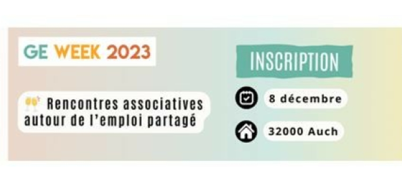 Rencontres associatives autour de l'emploi partagé