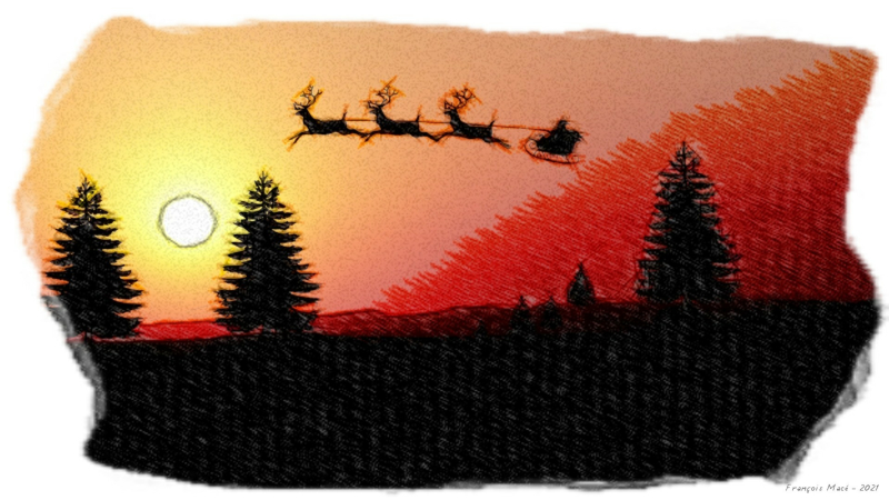 Une nuit de Noël à la montagne