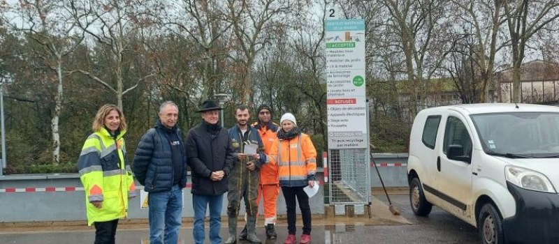 Une nouvelle benne "éco-maison" inaugurée à la déchèterie !