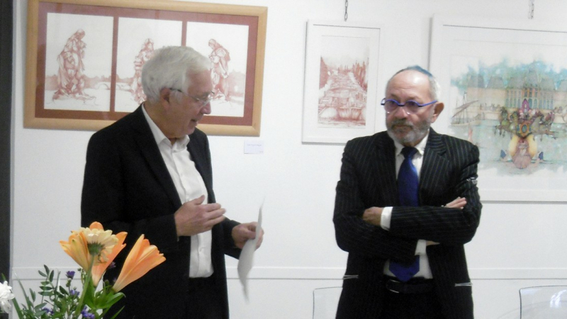 Vernissage de l'exposition de Guy Coanus