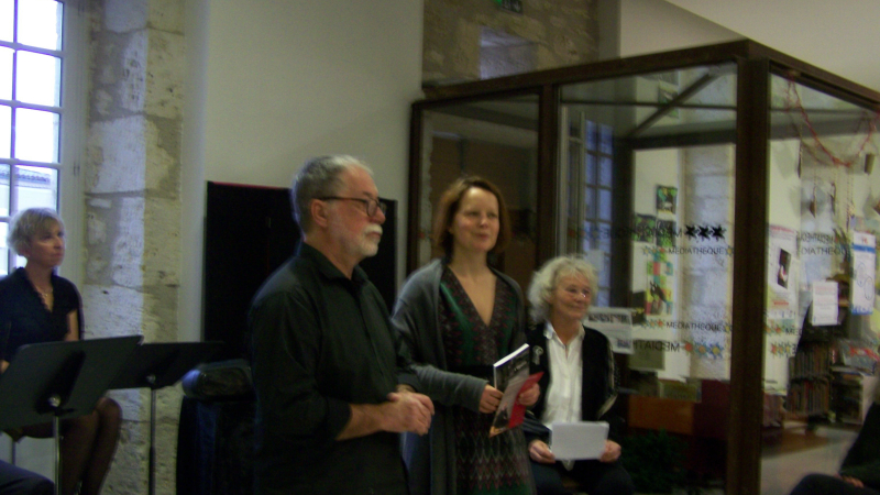 Lectures et textes de Philippe Yvelin ont été présentés à la médiathèque de Saint-Clar.