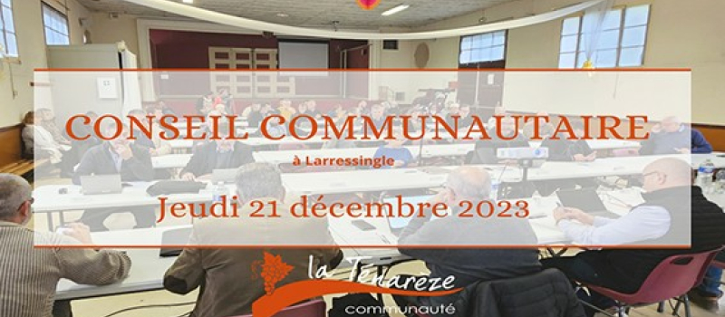 Conseil communautaire de la Tenareze