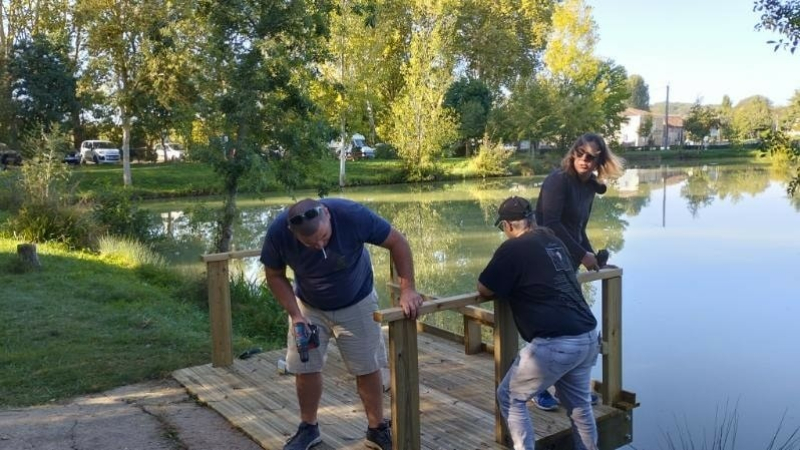 Des travaux pour le confort des pécheurs